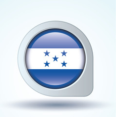Flag set of Honduras, vector illustration