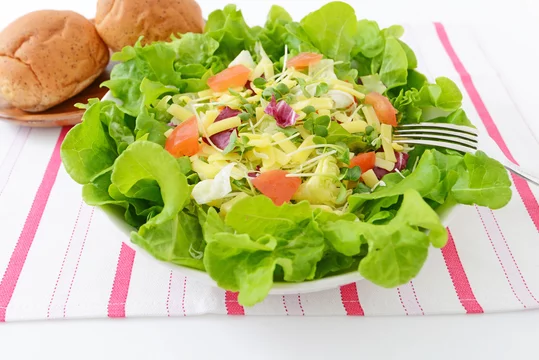 美味しそうなサラダとパン Stock Photo Adobe Stock