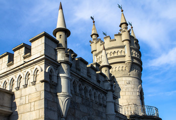 Fototapeta premium The well known castle Swallow's Nest in Yalta, Russia