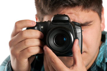 Male Photographer Shooting