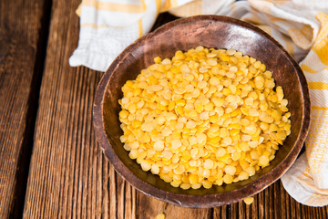 Portion of Yellow Lentils