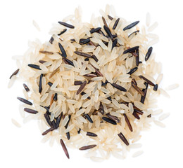Mixed Rice isolated on white