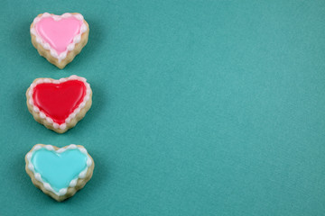 Three Cookie Hearts