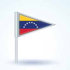 Flag set of Venezuela, vector illustration
