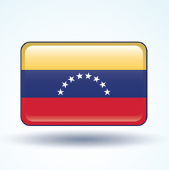 Flag set of Venezuela, vector illustration