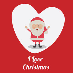 Christmas  design over red background vector illustration