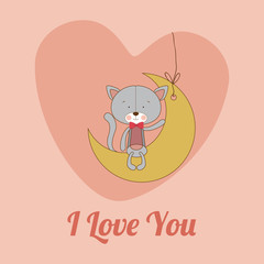 Love design over pink background vector illustration