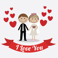 Love design over white background vector illustration