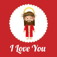 Love design over red background vector illustration