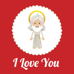 Love design over red background vector illustration