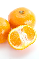 Orange slice isolated on a white background