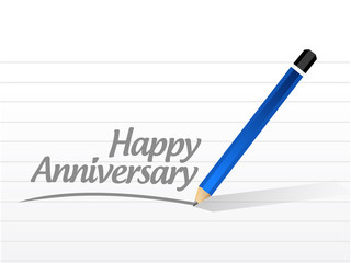 Happy anniversary written message