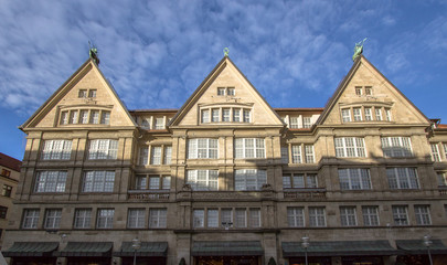 Fototapeta na wymiar Colorful historic Munich building