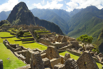 Ancient Inca ruins of Machupicchu