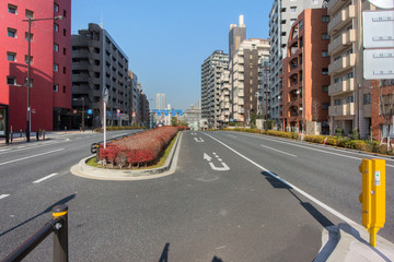 Obraz premium Uターン車線