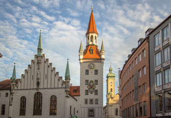 Fototapeta na wymiar Old Town Hall in Munich, Germany