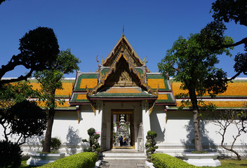 Traditional Thai temple entrance