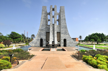 Kwame Nkrumah Memorial Park - Accra, Ghana - obrazy, fototapety, plakaty