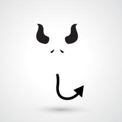 devil icon vector