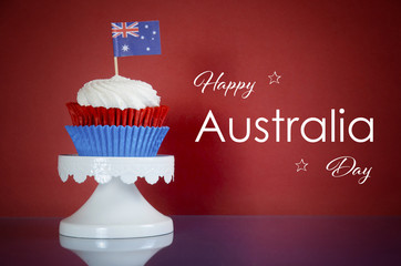 Happy Australia Day, January 26th, party food cupcakes