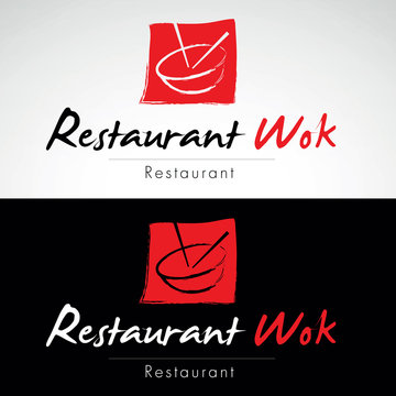 logo restaurant wok asiatique vietnamien thaïlandais