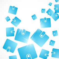 abstract background: purse