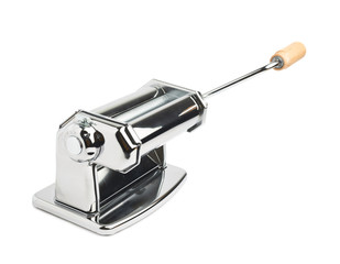 Metal pasta maker machine isolated