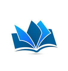 Book logo vector icon