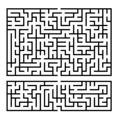 illustration of maze set