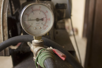 Air compressor meter with  old valve