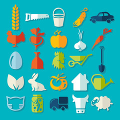 Set of agriculture icons