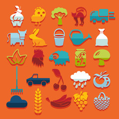 Set of agriculture icons