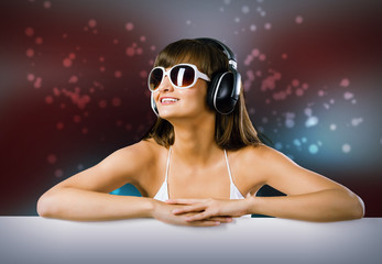 Naklejka premium Summer disco party