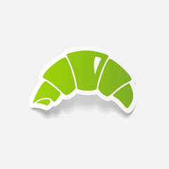 realistic design element: croissant