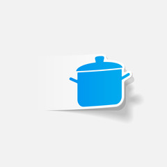 realistic design element: saucepan