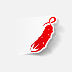 realistic design element: cucumber