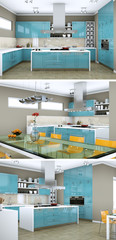 moderne Küche Interieur Design