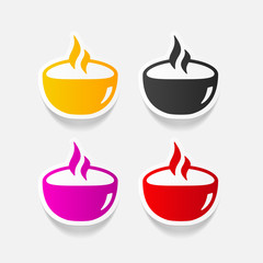 realistic design element: dish