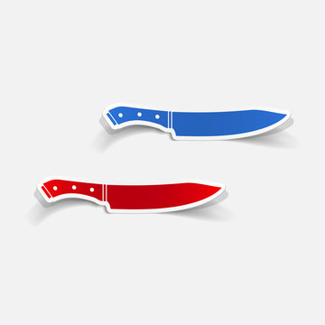 realistic design element: knife