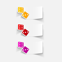 realistic design element: dice