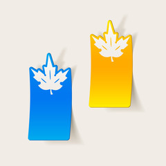 realistic design element: leaf