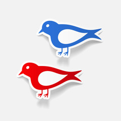 realistic design element: bird