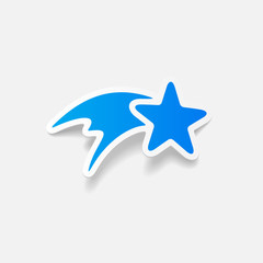 realistic design element: christmas star