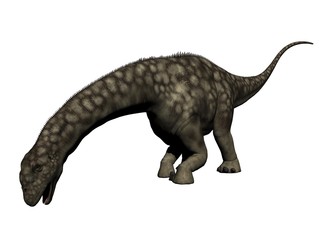 argentinosaurus dinosaur - 3d render