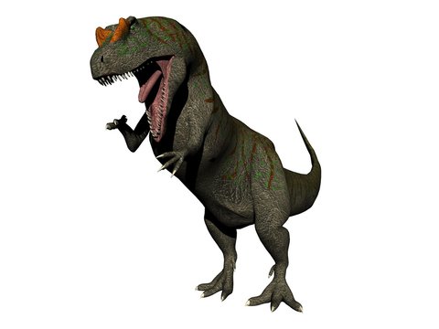 allosaurus dinosaur - 3d render