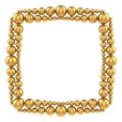 Frame with gold balls
