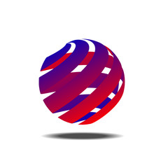 Abstract colorful circle vector logo template