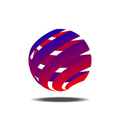 Abstract colorful circle vector logo template