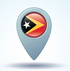 Flag of East Timor, vector illustration