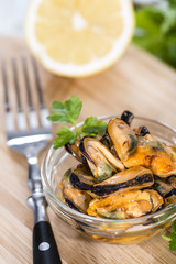 Pickled Mussels (with fresh herbs)